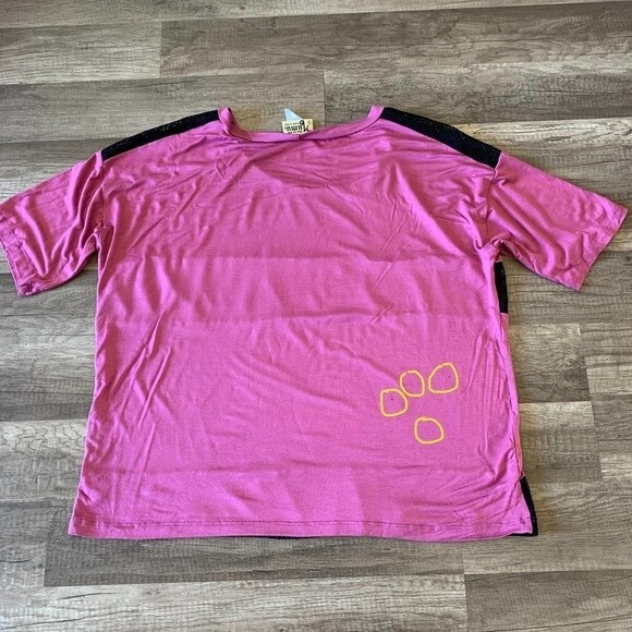 Show me your Mu-Mu pink top magenta short sleeve top size XL boho - Picture 12 of 13